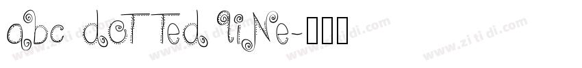 abc dotted line字体转换